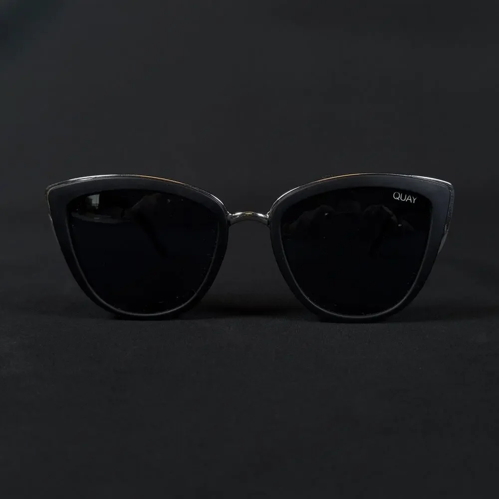 Quay Australia My Girl 126 Black Cat-Eye Sunglasses Only Frame